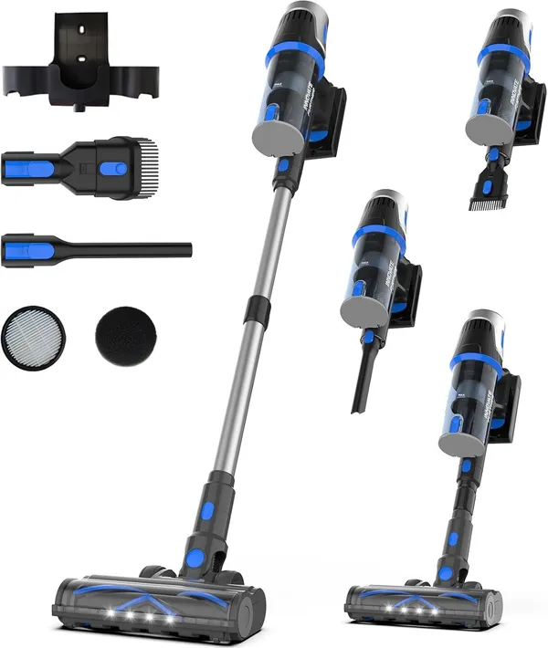 WRYDAO SW55 Cordless Stick Vacuum, 65 kPa