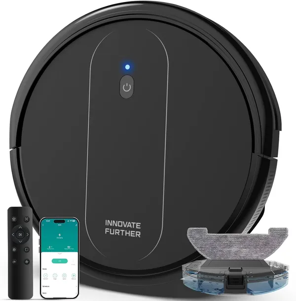 WRYDAO H21 Slim Robot Vacuum and Mop Combo